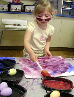 child painting